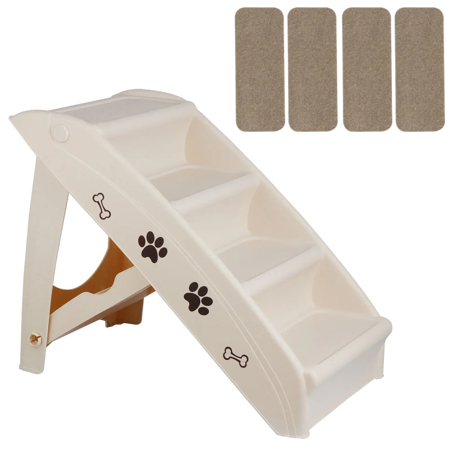 Foldable Dog Ramp Pet Stairs Steps for Smaller Pickup Travel Ladder MAX 100 Lbs